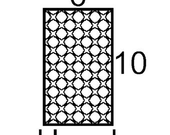 Hazel mini insert sample custom decorative mullion door kitchen bath cupboard insert wine door personalize accent hutch cabinetry metal