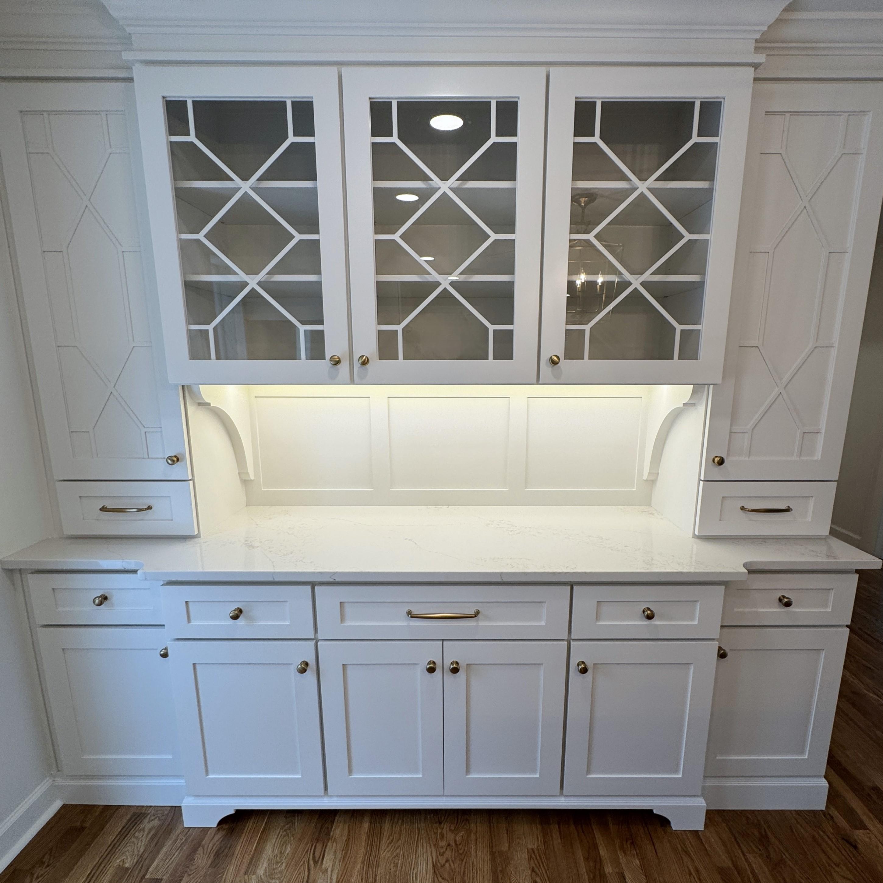 Bartlett Cabinet Door Insert Custom Decorative Mullion Door Kitchen ...