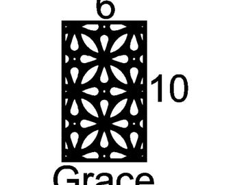 Grace mini insert sample custom decorative mullion door kitchen bath cupboard insert wine door personalize accent hutch cabinetry metal