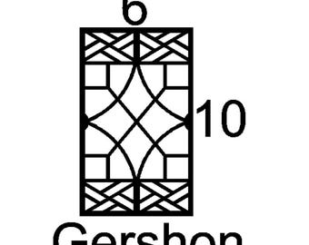Gershon mini insert sample custom decorative mullion door kitchen bath cupboard insert wine door personalize accent hutch cabinetry metal