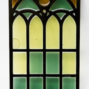 Colorcast Victoria Durable stain glass look cabinet door insert custom decorative mullion door kitchen bath cupboard insert wine door art