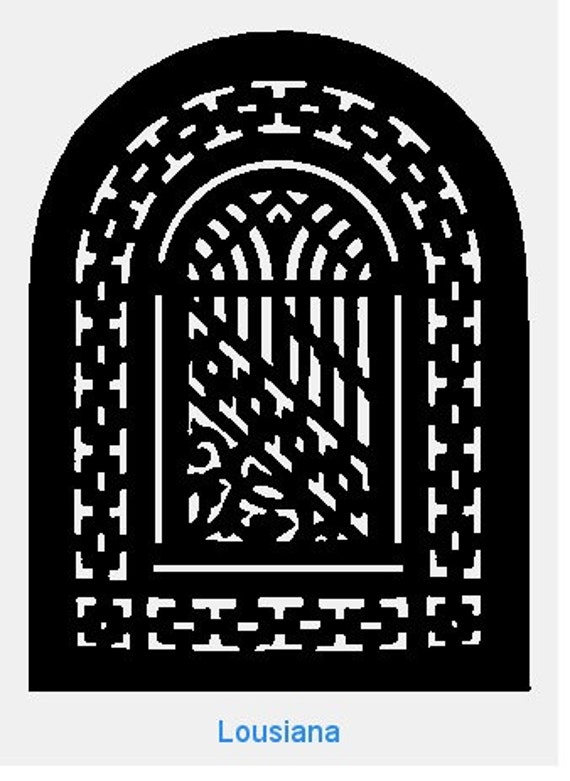 Lousiana Cabinet Door Panel Insert In Decorative Iron Available In Copper And Stainless