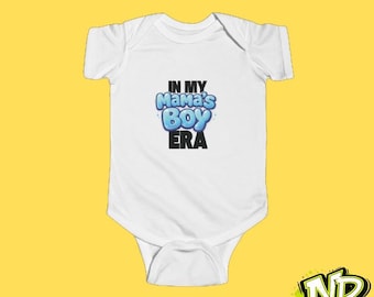 Mama's Boy Era Baby Onesie | Newborn Bodysuit, US Cotton, DTG Print