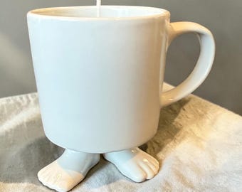 Vela Touch Grass / Vela de cristal ojo de tigre en taza vintage con base / Energía de conexión a tierra / Aroma a hierba limón y bambú / Única en su clase
