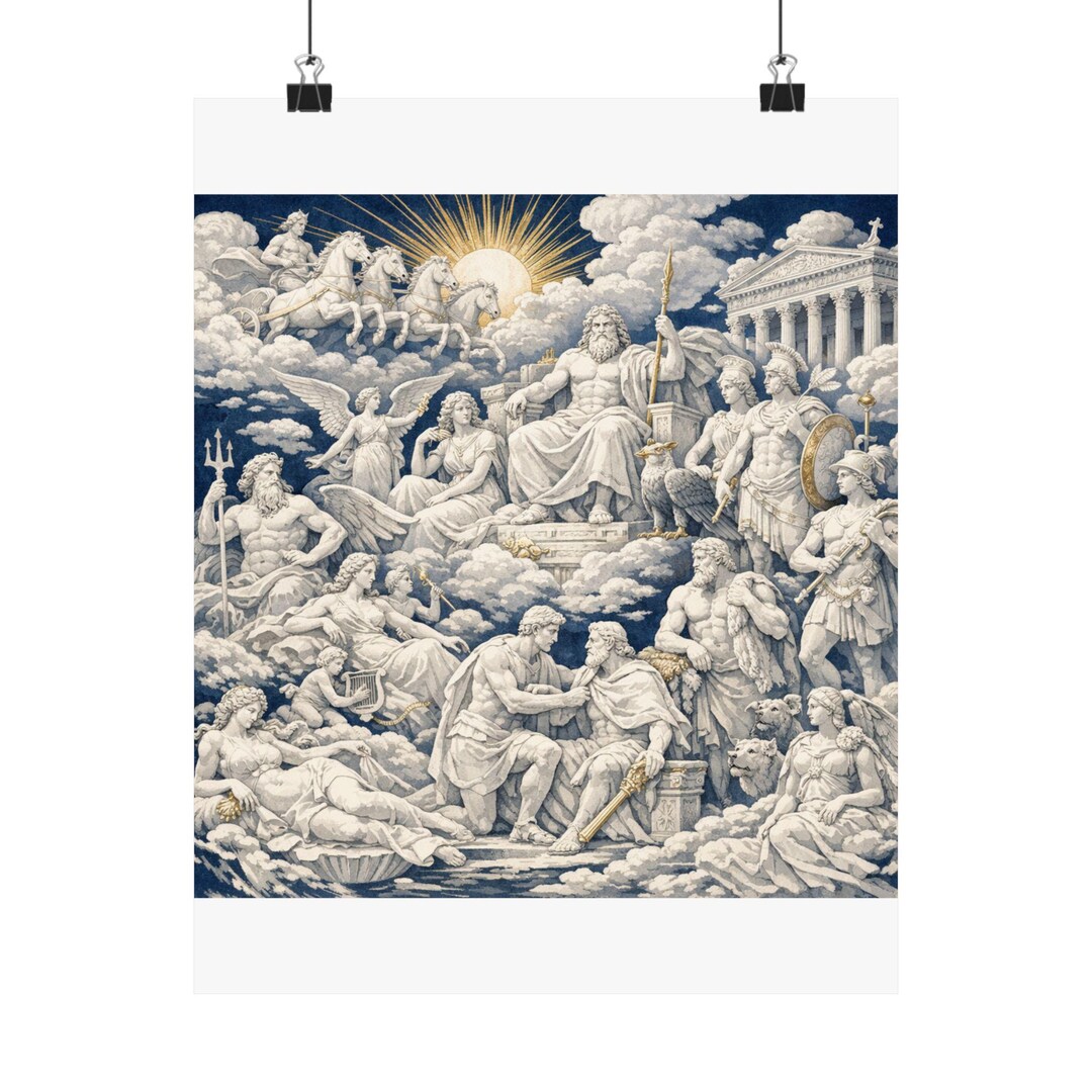 Greek Mythology Gods Wall Art Poster Print - Etsy