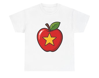 Teacher Apple Art T-Shirt — End of Year Teacher Gift 2026