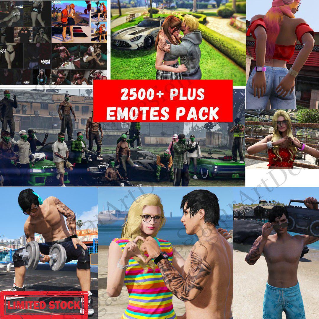 Fivem Rapper Emote Fivem Emote Pack | 2,500+ Animations & Dances | RP Server Ready | Prop ...