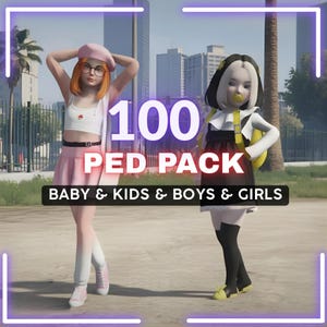 FiveM Baby & Kids Ped Pack – 100+ Child Models | Custom RP Characters | Instant Download