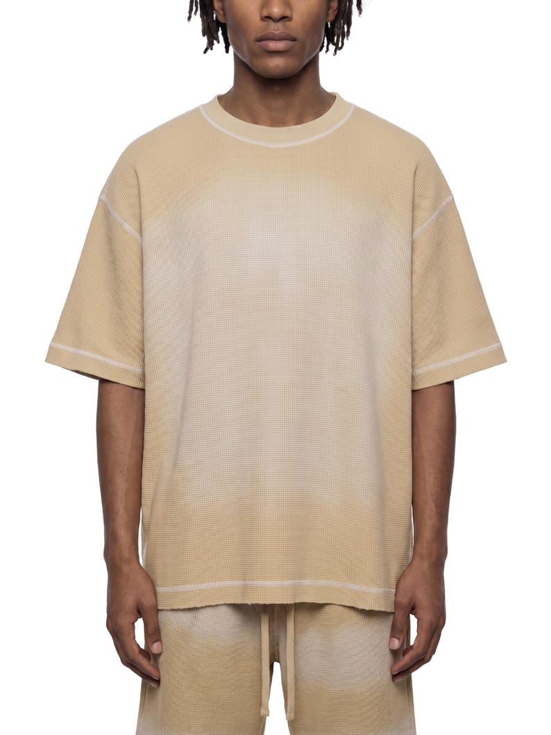 Unisex Sunfade Waffle Boxy T-Shirt image 13