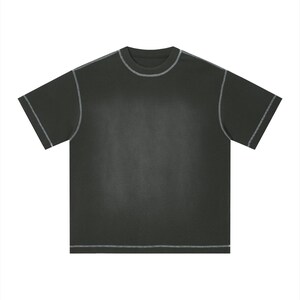 Unisex Sunfade Waffle Boxy T-Shirt image 9