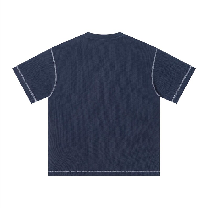 Unisex Sunfade Waffle Boxy T-Shirt image 8