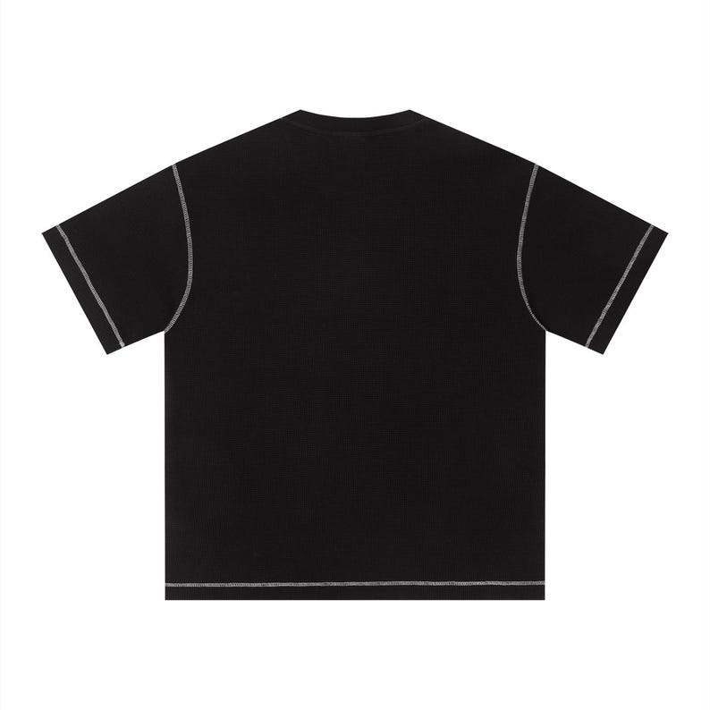 Unisex Sunfade Waffle Boxy T-Shirt image 4