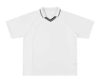 Striped V-Neck Soccer Jersey Shirt – Oversized Polyester Sportswear