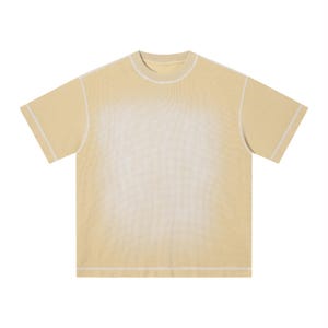 Unisex Sunfade Waffle Boxy T-Shirt image 5