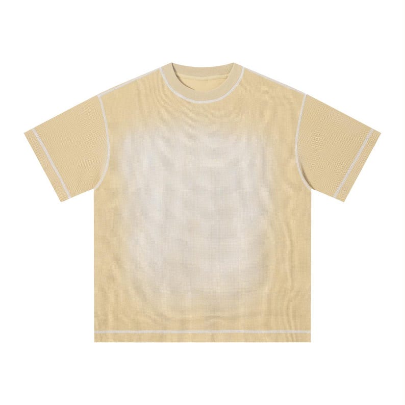 Unisex Sunfade Waffle Boxy T-Shirt image 5