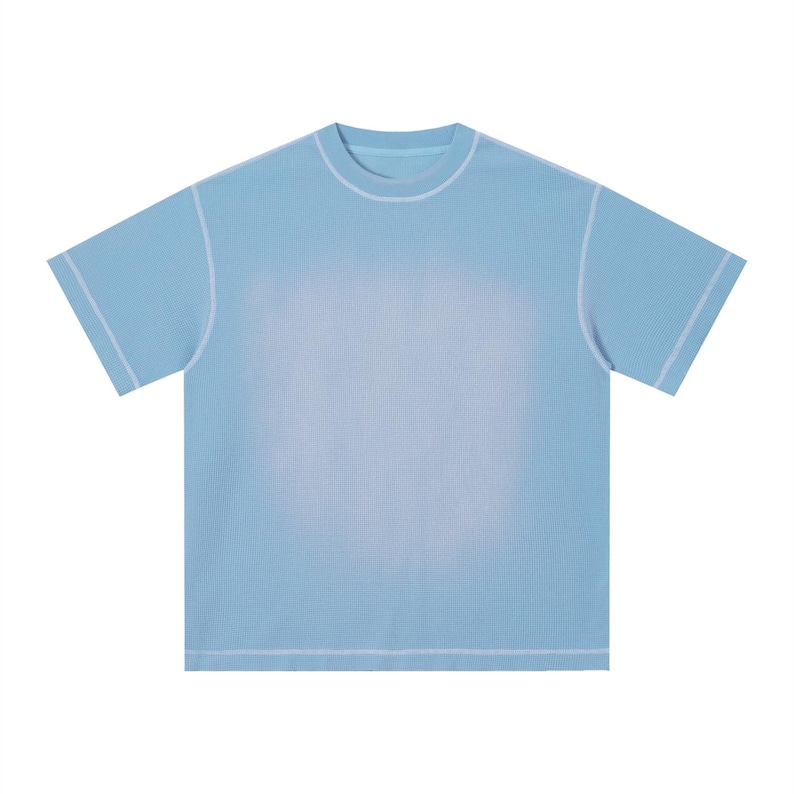Unisex Sunfade Waffle Boxy T-Shirt image 1