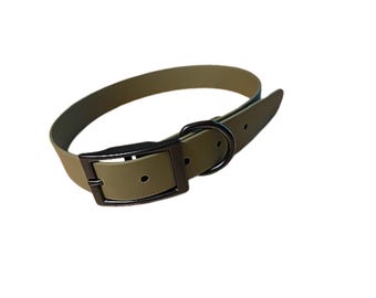 Collar para perro de biotano verde oliva