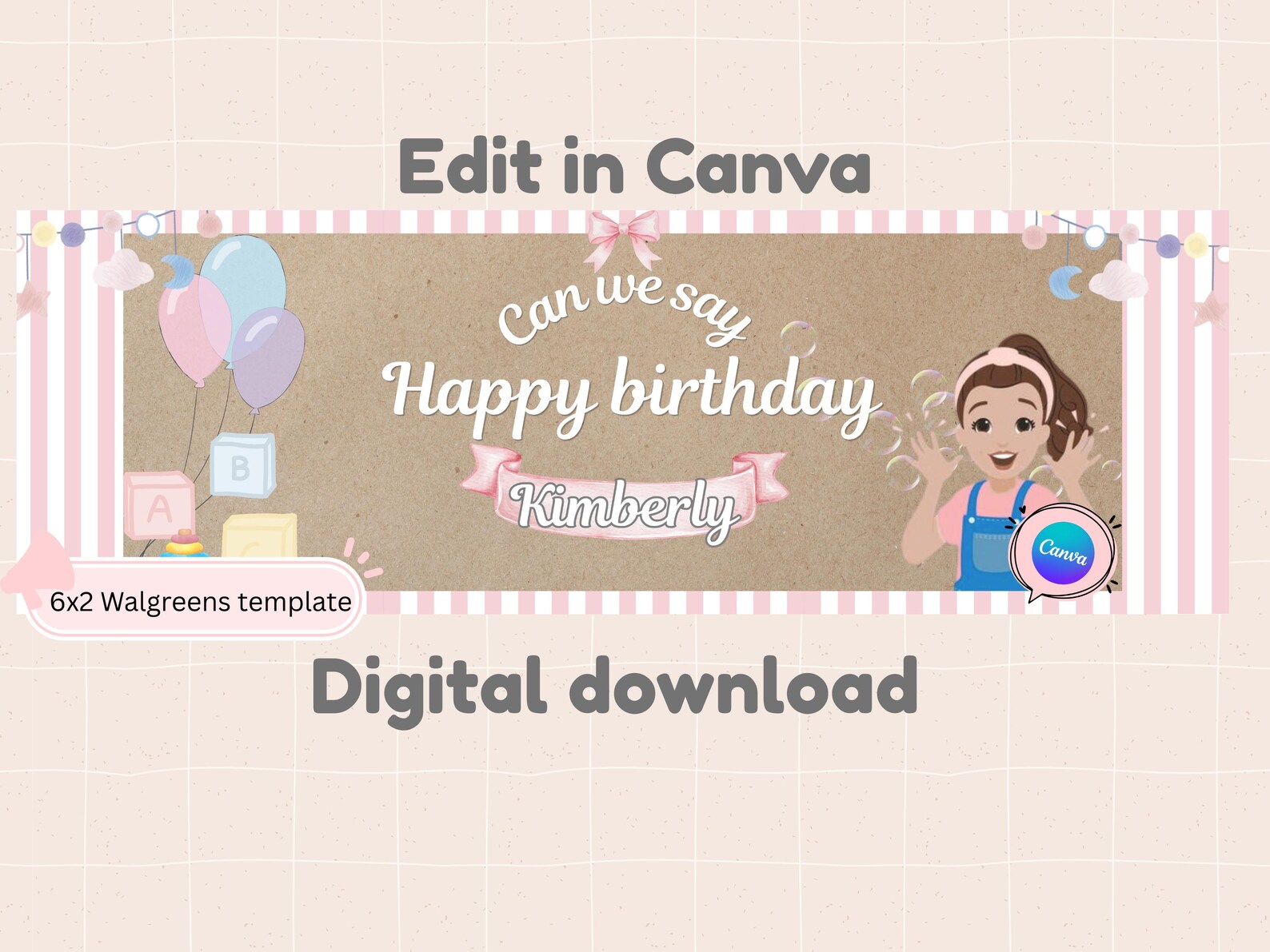 Ms. Rachel Birthday Banner - Etsy