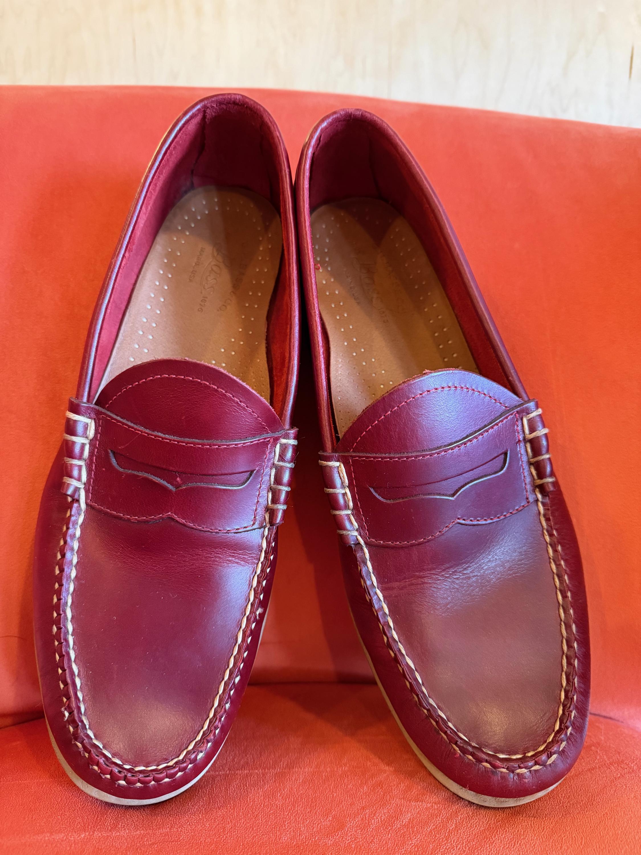 Men Burgundy Loafers - Etsy