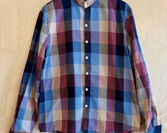 Grandad Collar Button Down - size M