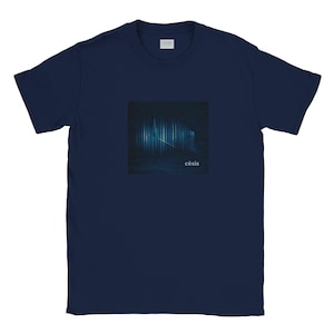 Cesis Latvia T-Shirt with Medieval Castle and Misty Fog, Baltic Architecture Tee image 1