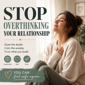 ROCD Workbook | Stop Overthinking Your Relationship | Cbt & ERP for Relationship Anxiety Intrusive Thoughts | 223-Page Printable PDF eBook