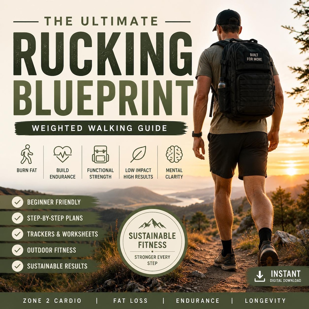 New Rugdy Ruck Plan The Ultimate Rucking Blueprint PDF | Weighted Walking & Zone2 Cardio ...
