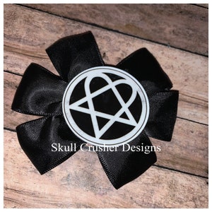 Metal Inspired Hair Bow