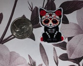 5 Piece Sugar Skull Kitty Planar Resins