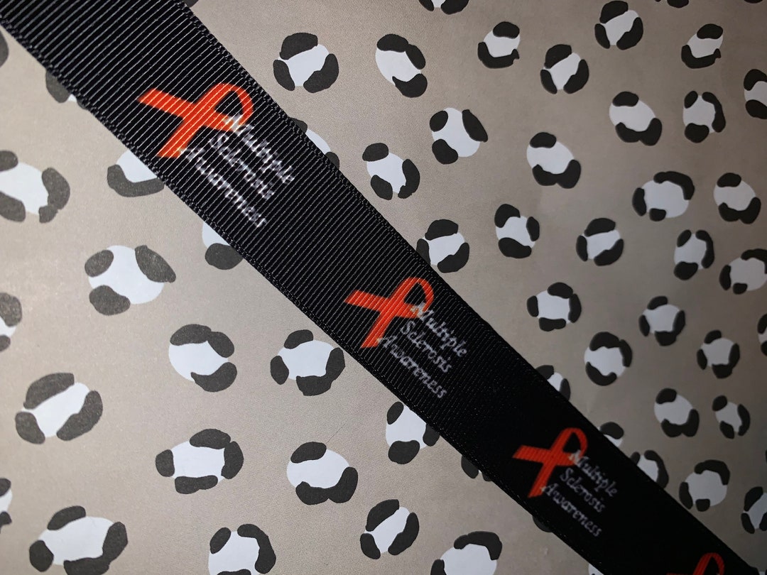 MS Awareness Ribbon 7/8” 5 Yards - Etsy