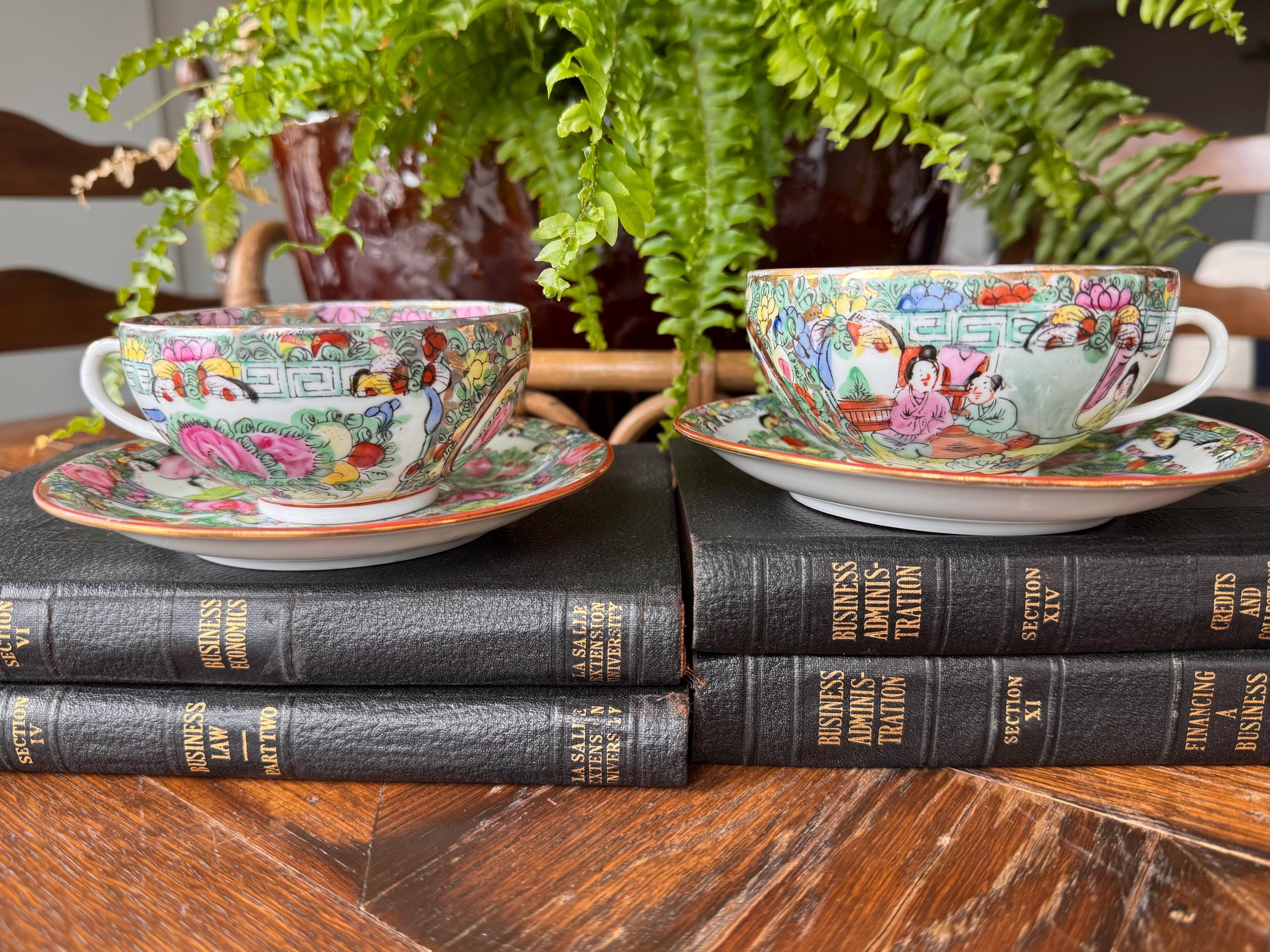 Antique Rose Medallion China Set - Etsy