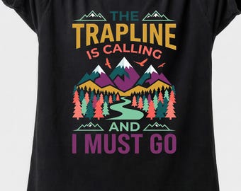 Camiseta de caza con estampado de trampas, regalo para tramperos, camiseta para actividades al aire libre.