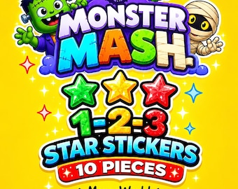 Monopoly GO Monster Mash Album 1-3 Star Stickers (10pcs) – Instant Delivery