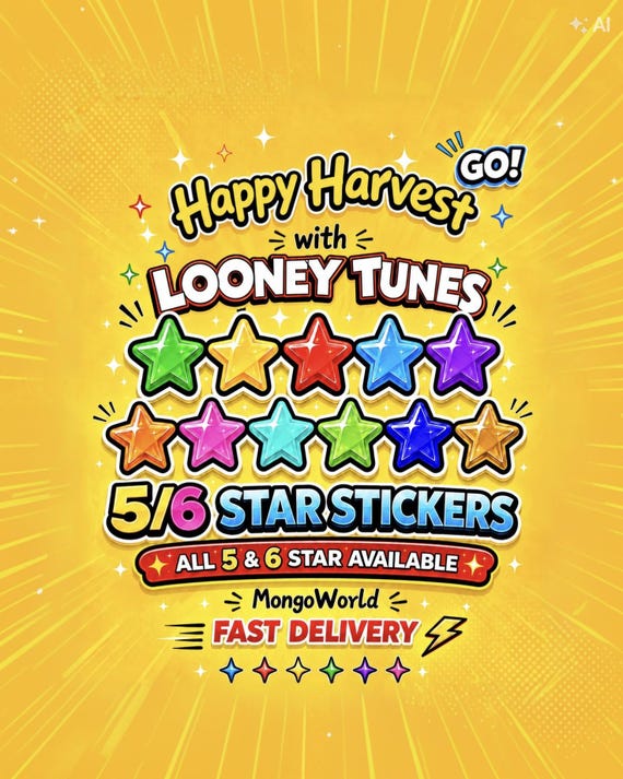 Happy harvest Album, 5 And 6 Star Stickers, All Available! Monopoly Go