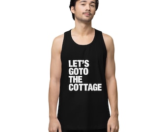 Let's Go to the Cottage Tank Top, Hockey Romance BookTok Shirt
