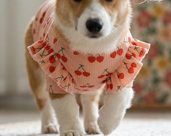Bedrucktes Haustier-Shirt für Katzen und kleine Hunde | Leichtes Sommer-Outfit