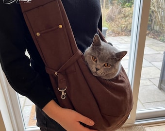 Pet Sling Carrier for Cats and Small Dogs | Breathable Shoulder Bag
