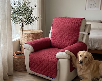 Funda impermeable para sillón reclinable para mascotas / Protector de muebles lavable