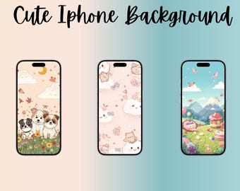 Cute Iphone Wallpaper- Digital Download