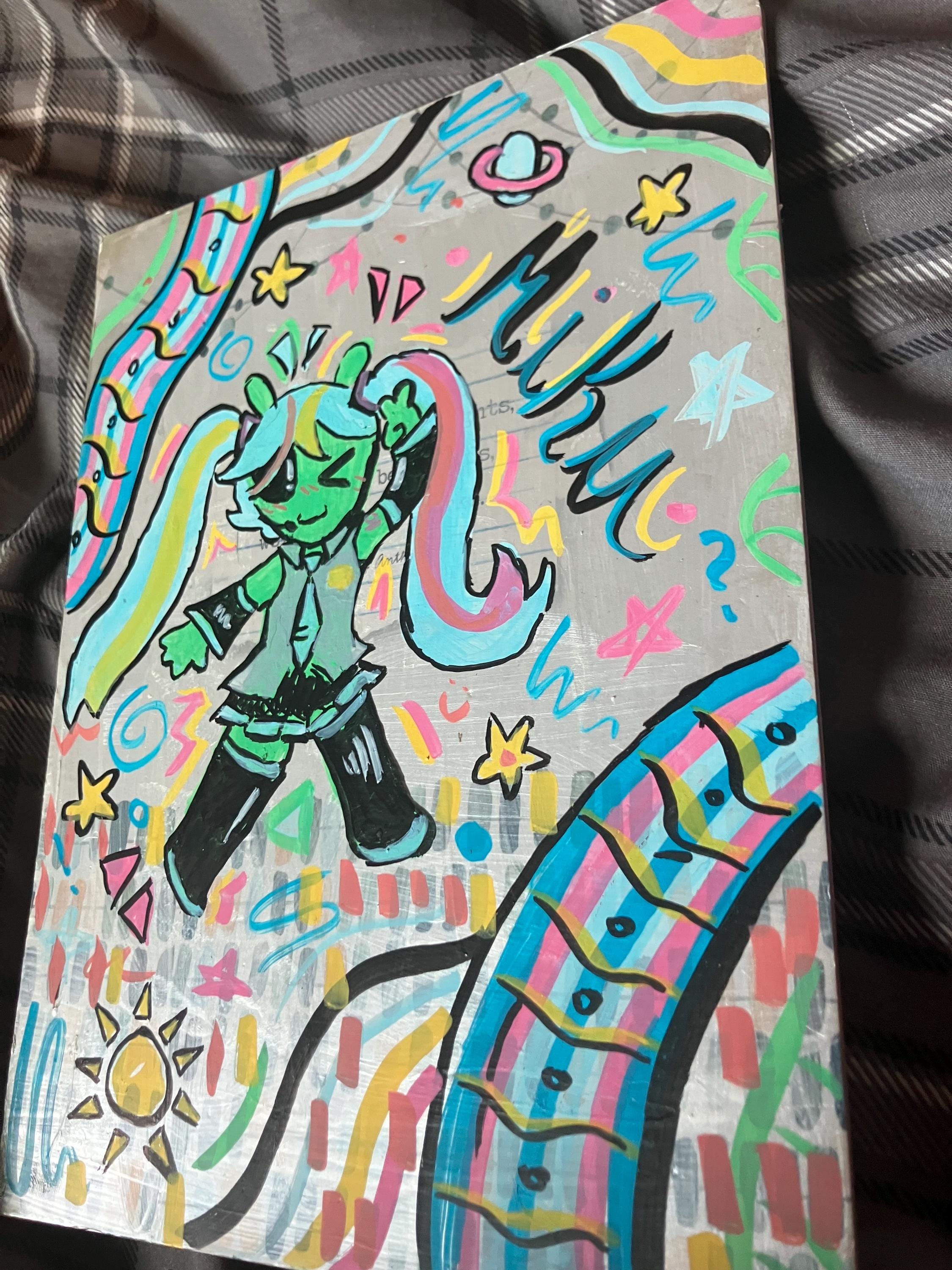 Hatsune Miku Alien Poster/room Decor Cardboard - Etsy