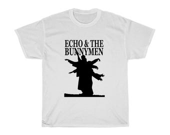 Echo and The Bunnymen SILHOUETTE Unisex Cotton T-Shirt, Vintage Graphic Reprint Tee