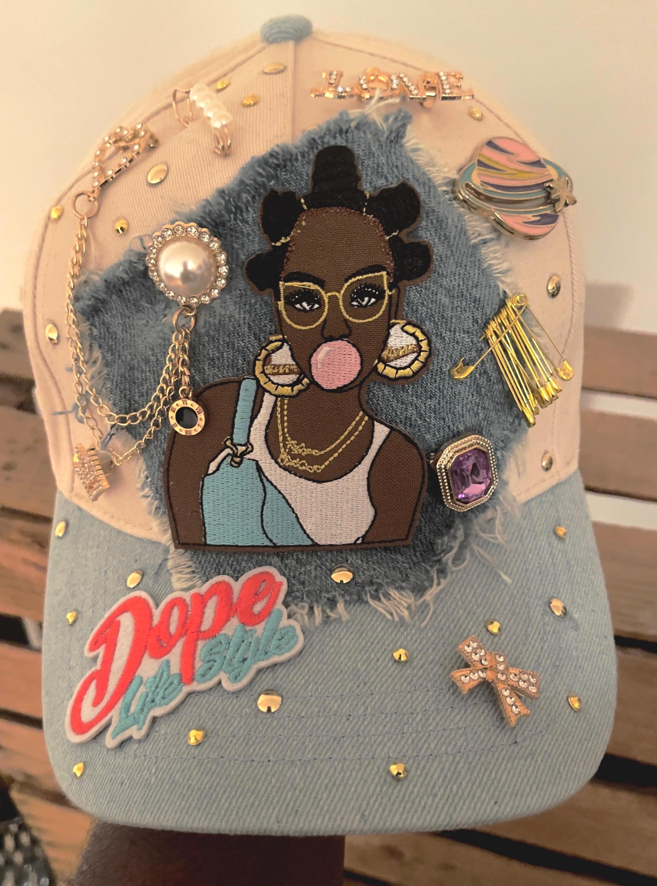 Bling Denim Cap - Etsy display picture 2