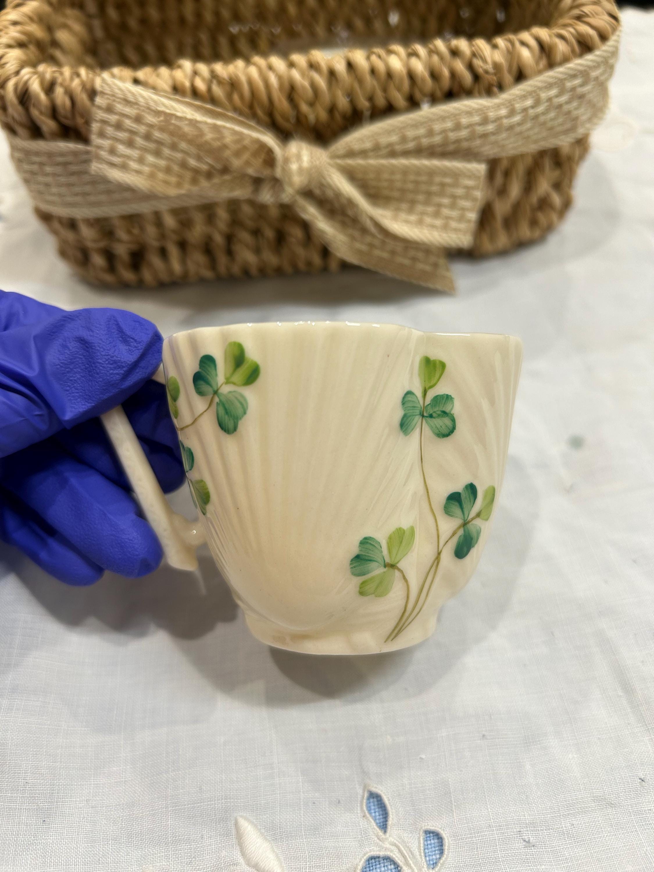Belleek ベリーク　一点物バスケット　インチャンテドアイル Belleek Shamrock - Etsy
