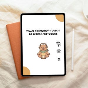 Kit de herramientas de transición visual para el autismo y el TDAH / Reduce las crisis emocionales / Tarjetas de rutinas imprimibles, tableros "Primero, luego", estrategias para calmarse