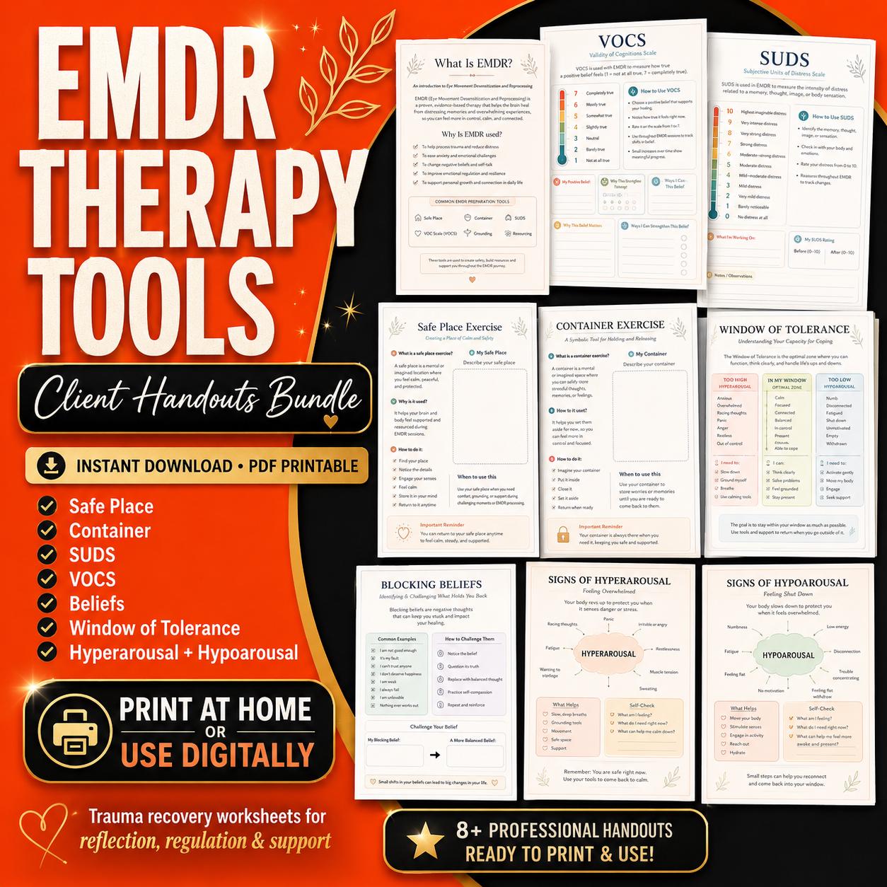 EMDR Therapy Tools: Trauma Coping Skills, Nervous System Regulation ...