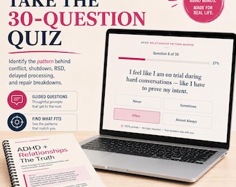 ADHD Relationship Workbook and Interactive Desktop App