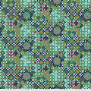 Love Always by Anna Maria Horner for Free Spirit - Postage Due - Jade - PWAH068 125