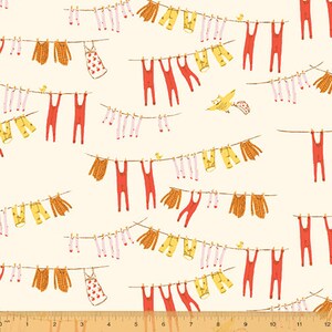 Far Far Away 3 by Heather Ross for Windham - Laundry - Cream - 52755-5 - 124