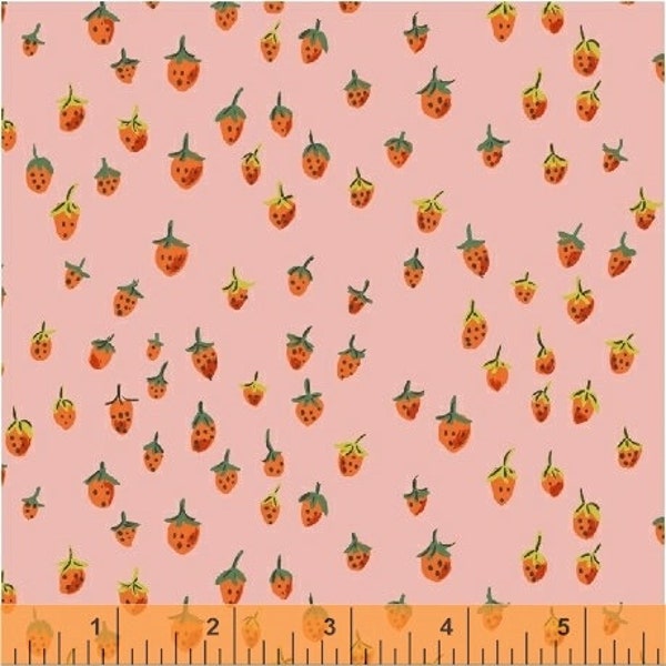 OOP Trixie by Heather Ross for Windham Fabrics - 50899-9 - Field Strawberries - Pink - 124