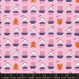 Tarrytown by Ruby Star Society Moda - Little Houses - RS3026 13 Orchid   125